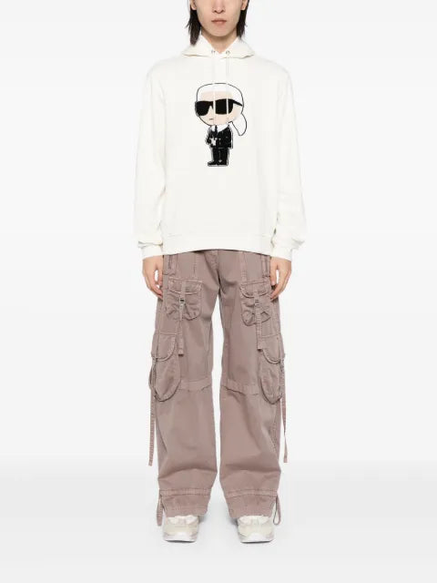Karl Lagerfeld patch hoodie