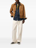 AMI Paris leather buttoned Ami de Coeur jacket