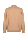 Canali zip-up ribbed-trim cardigan