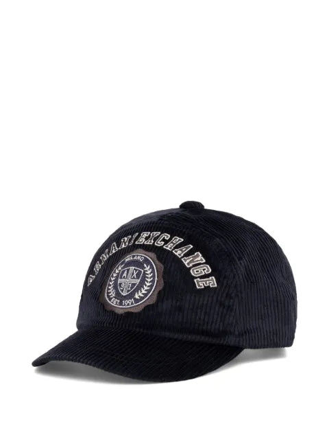 Armani Exchange corduroy baseball cap