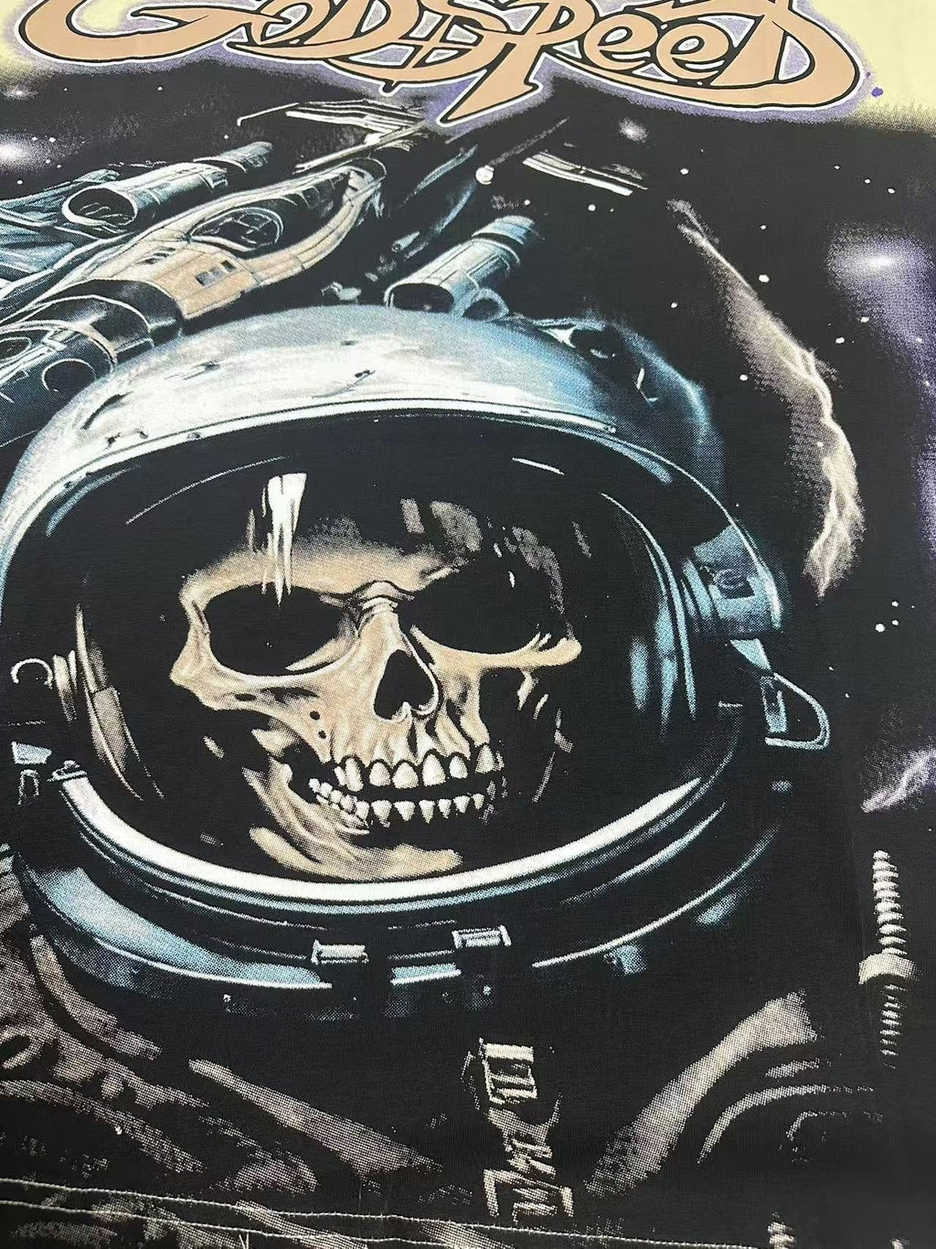 Godspeed Out of Many One Astronaut Skull Graphic T-Shirt