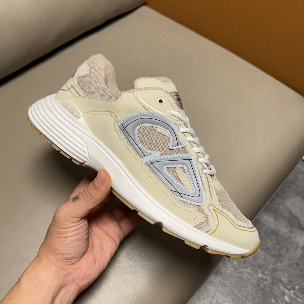 Dior B30 Cream and Gray Sneakers