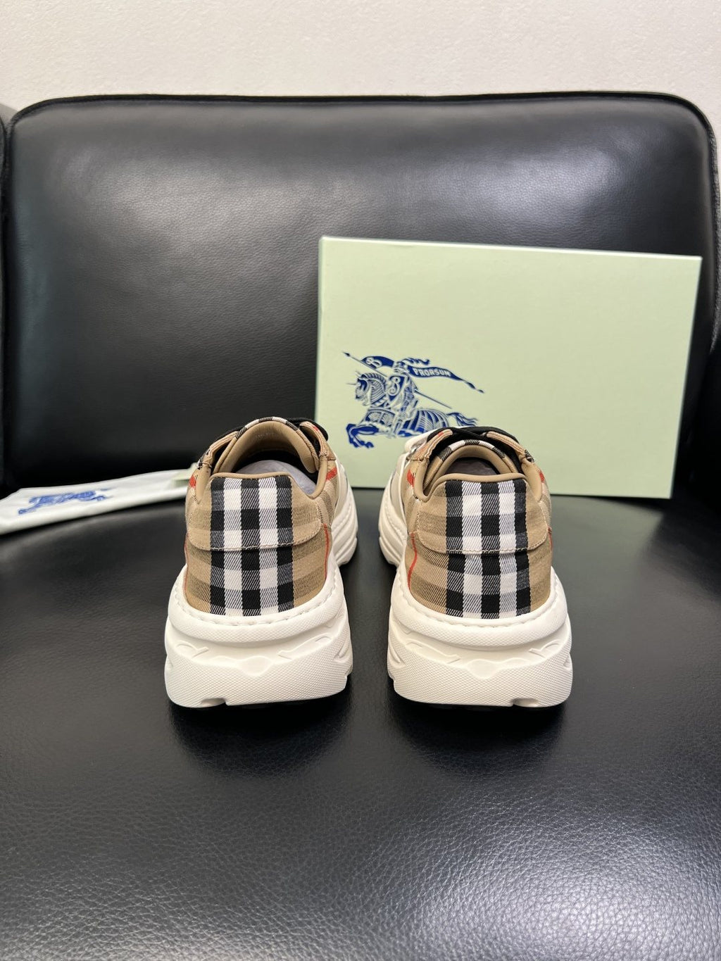 Burberry Check Low-Top Sneakers - Rubber Sole